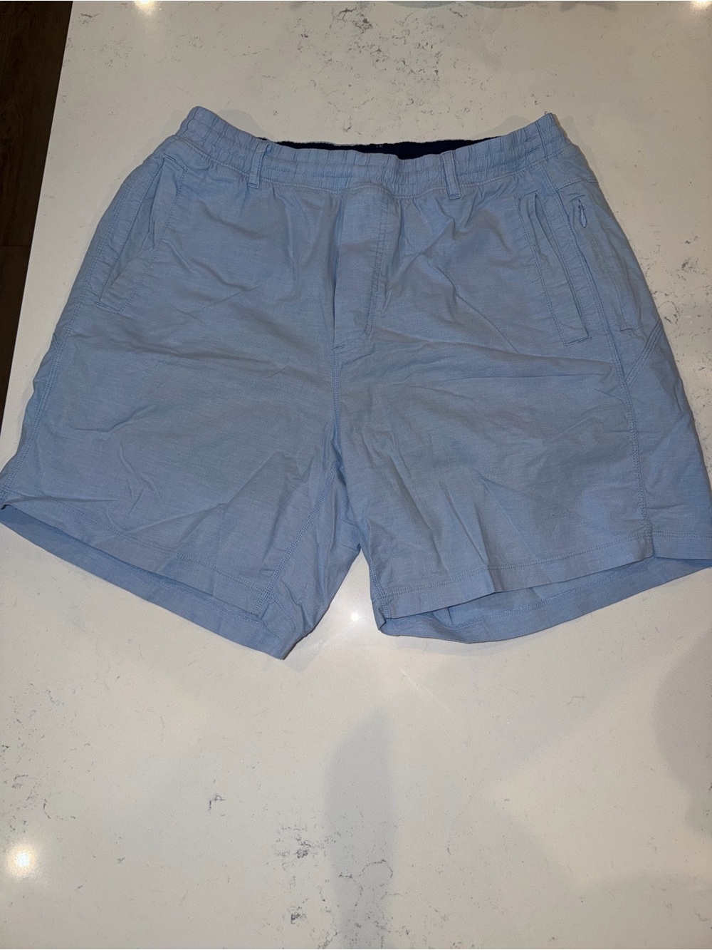 Birddogs Light Blue Men's Casual Elastic-Waist Shorts